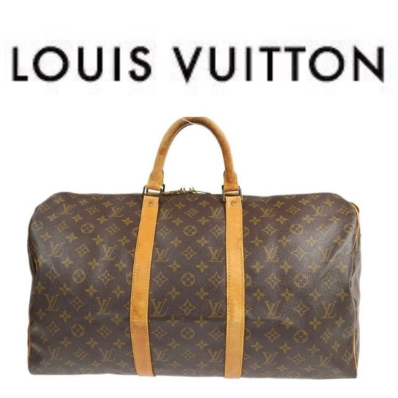 💯 Louis Vuitton | Travel Brag Keepall 50 Monogram - Picture 1 of 11
